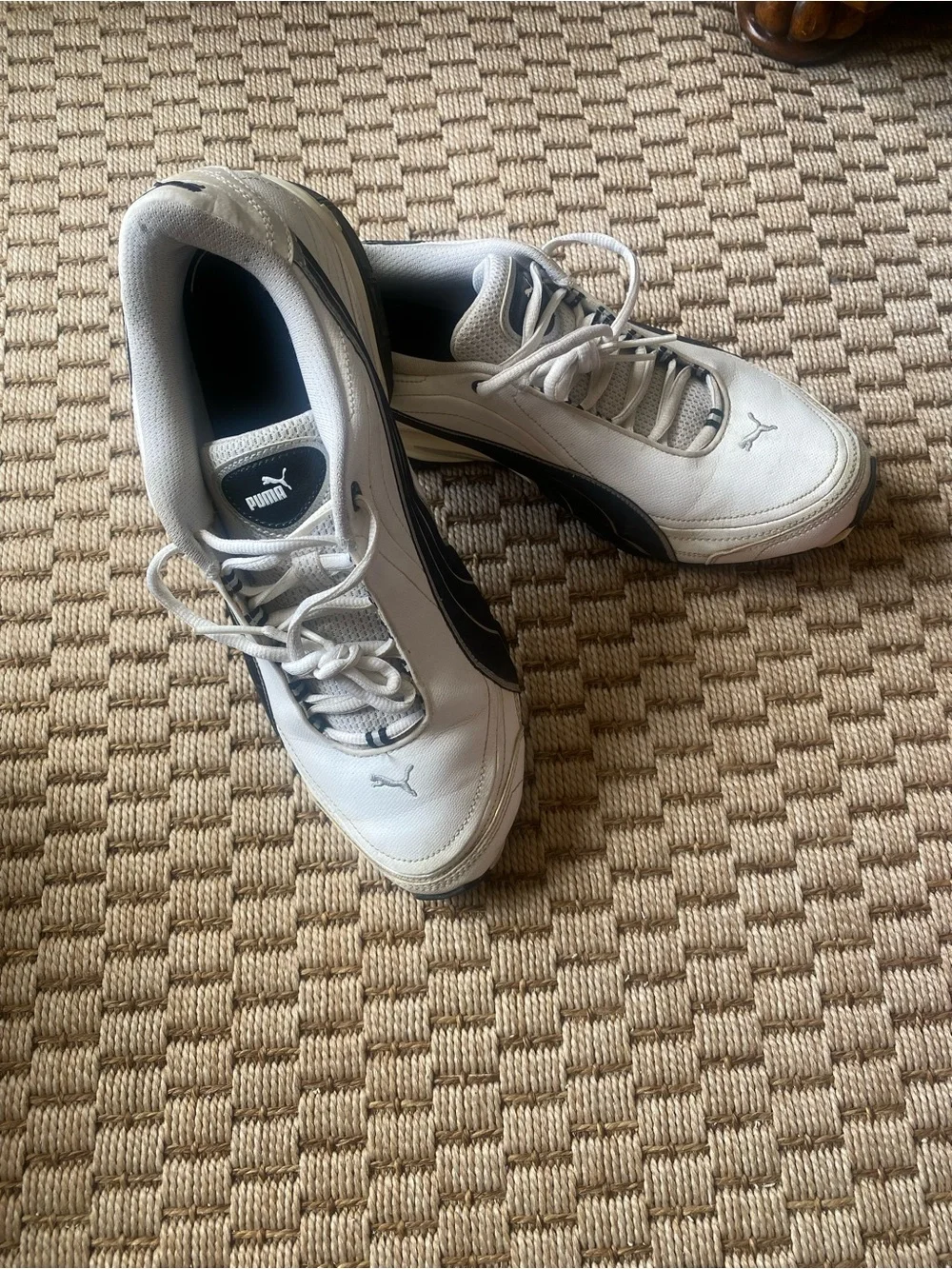 Puma Men’s White and Black Athletic Trainers